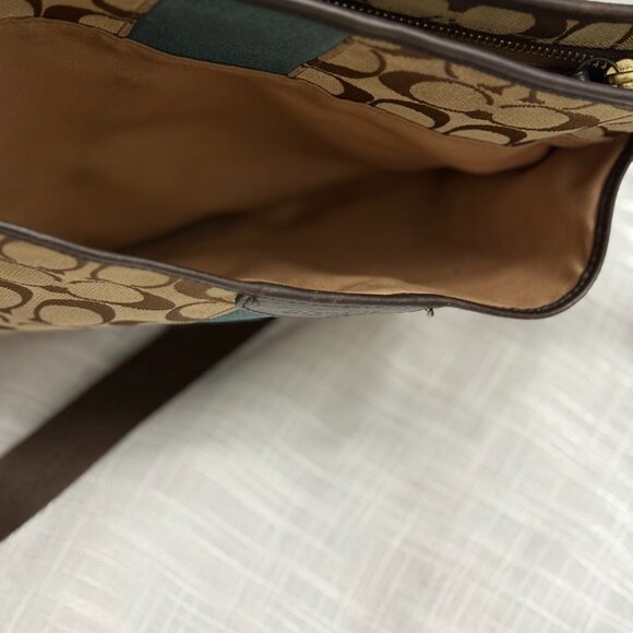 Coach Signature Stripe Jacquard Crossbody Bag - Picture 2 of 10
